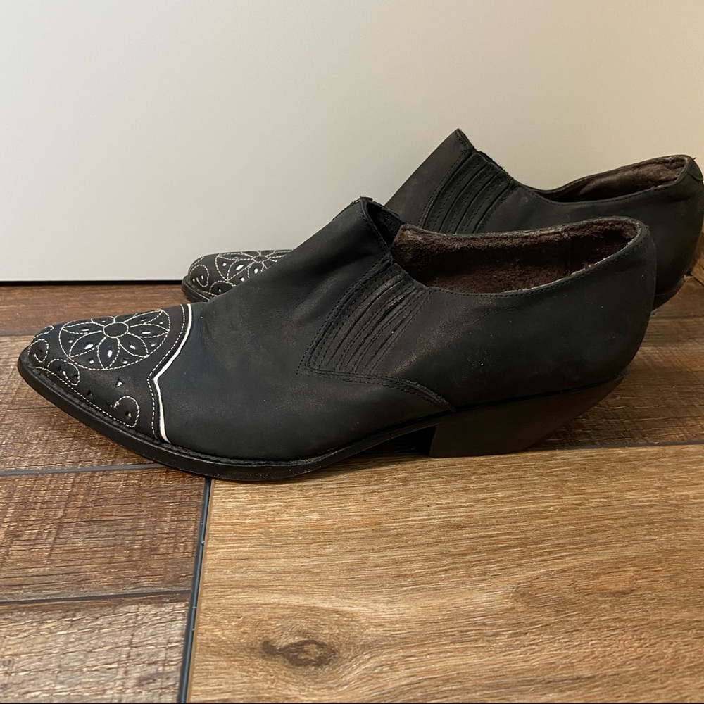 Guess Vintage 90s Black and White Ankle Booties Size 7.5 - Picture 7 of 13